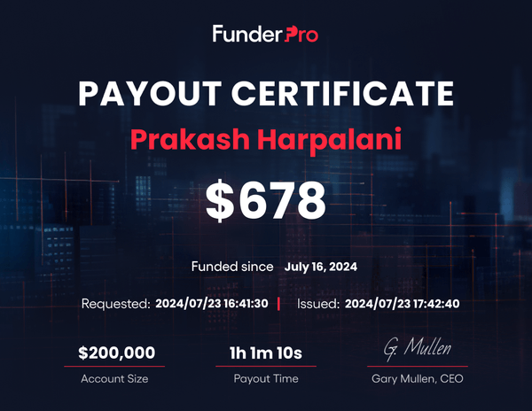 FunderPro Payout Cert