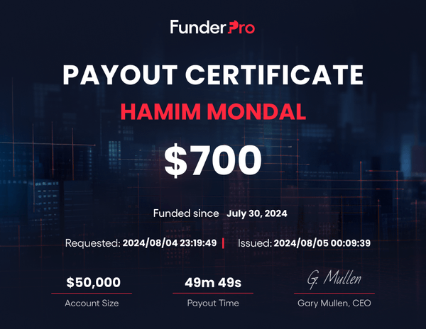 FunderPro Payout Cert